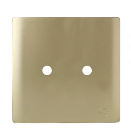 Placa p/ 2 Furos 4x4 - Novara Dourado